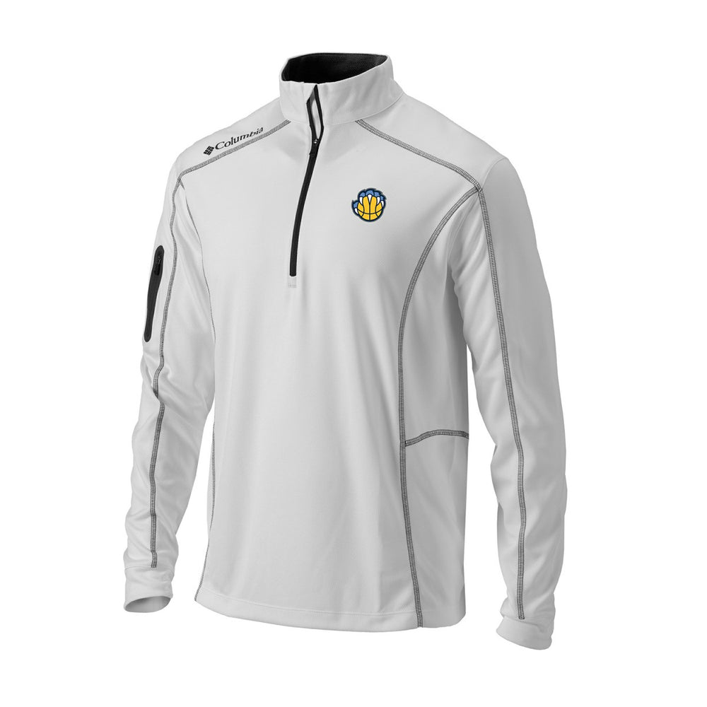 Memphis Grizzlies Omni-Wick Shotgun Quarter-Zip Jacket White - Columbia