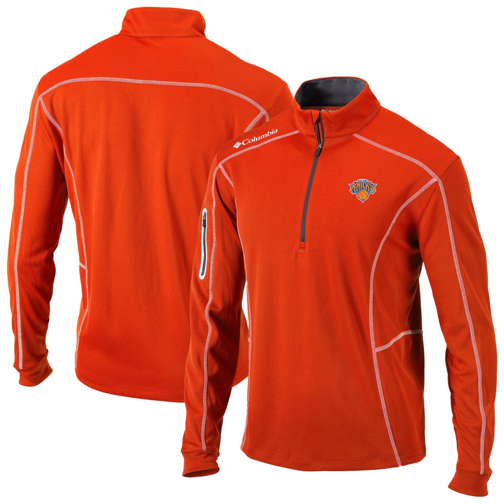 New York Knicks Omni-Wick Shotgun Quarter-Zip Jacket Orange - Columbia