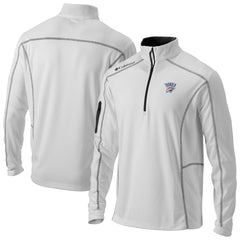Oklahoma City Thunder Omni-Wick Shotgun Quarter-Zip Jacket White - Columbia