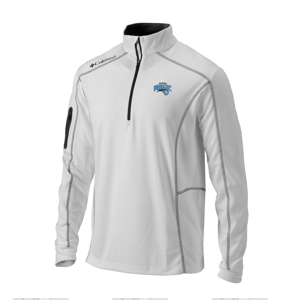 Orlando Magic Omni-Wick Shotgun Quarter-Zip Jacket White - Columbia outlet