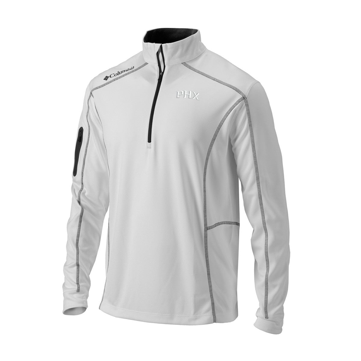 Phoenix Suns Omni-Wick Shotgun Quarter-Zip Jacket White - Columbia