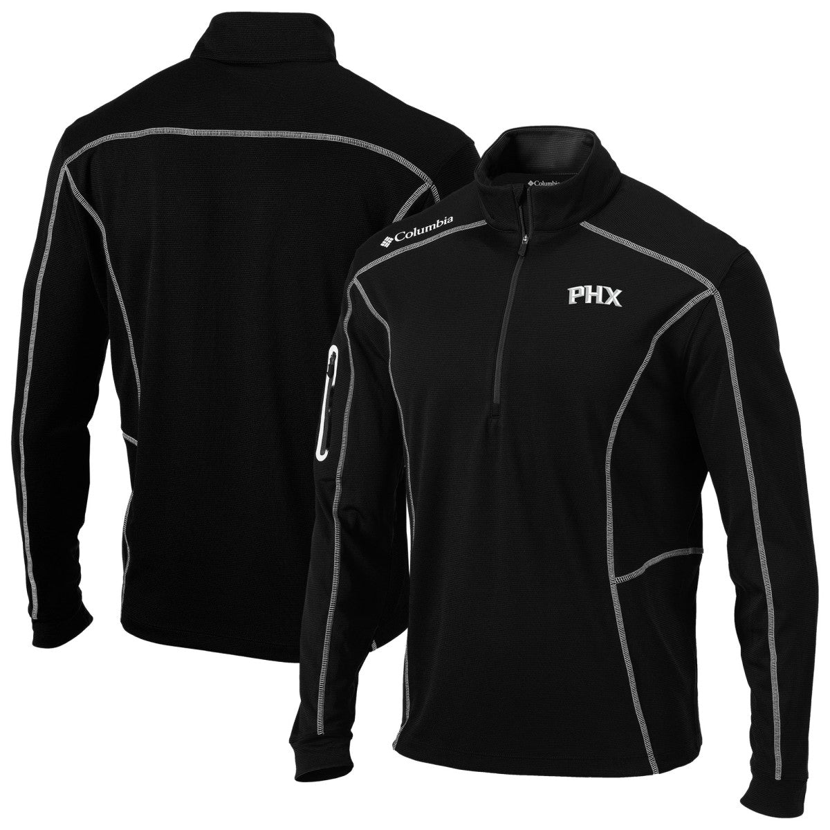 Phoenix Suns Omni-Wick Shotgun Quarter-Zip Jacket Black - Columbia