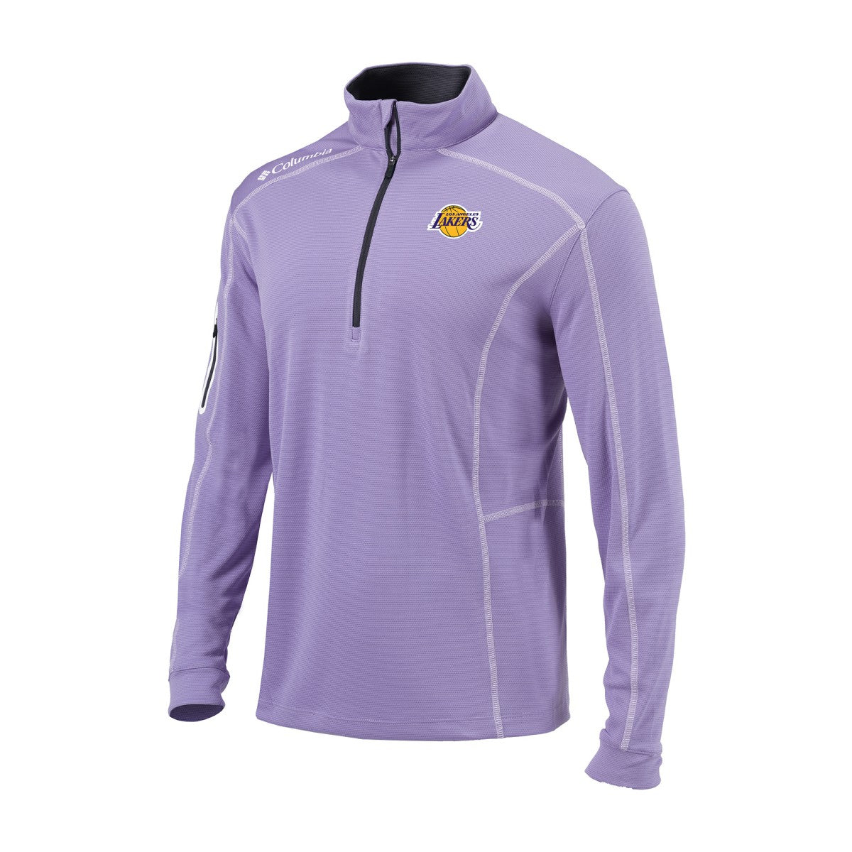 Los Angeles Lakers Omni-Wick Shotgun Quarter-Zip Jacket Purple - Columbia