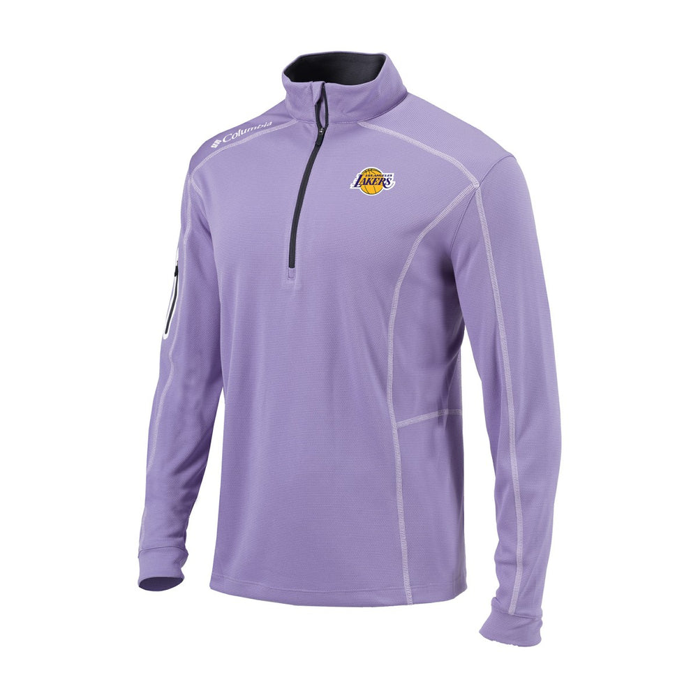 Los Angeles Lakers Omni-Wick Shotgun Quarter-Zip Jacket Purple - Columbia