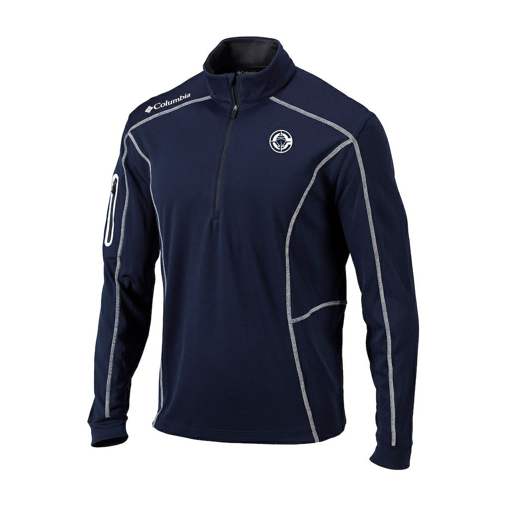 LA Clippers Omni-Wick Shotgun Quarter-Zip Jacket Navy - Columbia