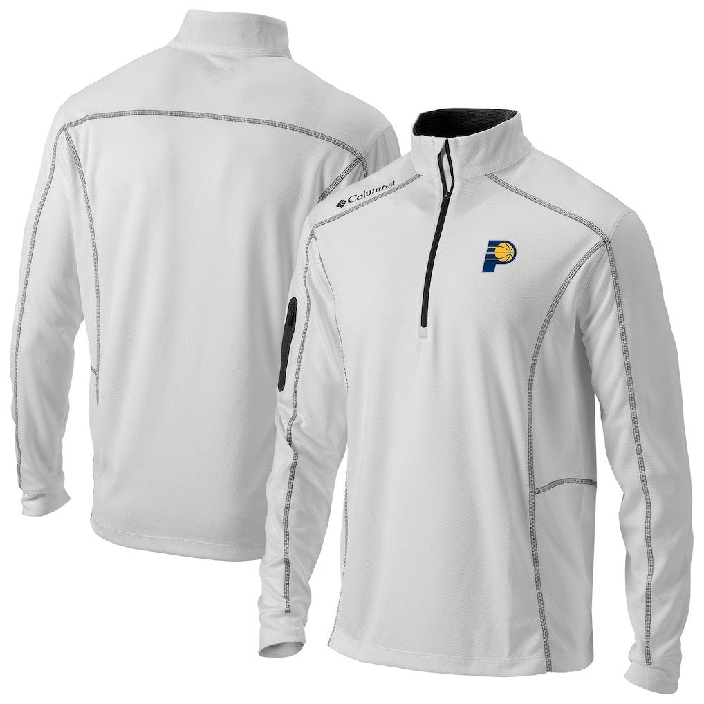Indiana Pacers Omni-Wick Shotgun Quarter-Zip Jacket White - Columbia