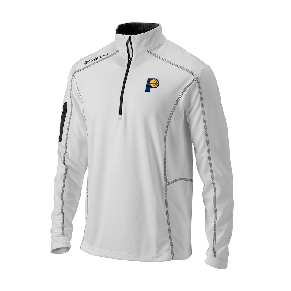 Indiana Pacers Omni-Wick Shotgun Quarter-Zip Jacket White - Columbia