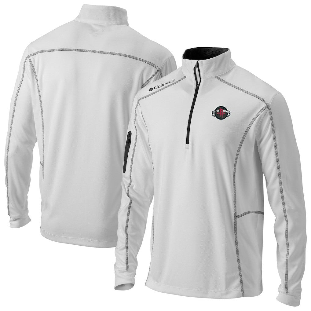 Houston Rockets Omni-Wick Shotgun Quarter-Zip Jacket White - Columbia