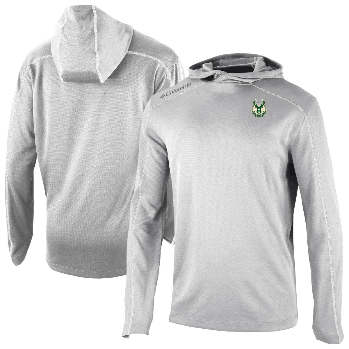 Milwaukee Bucks Omni-Wick Shotgun Pullover Hoodie Gray - Columbia