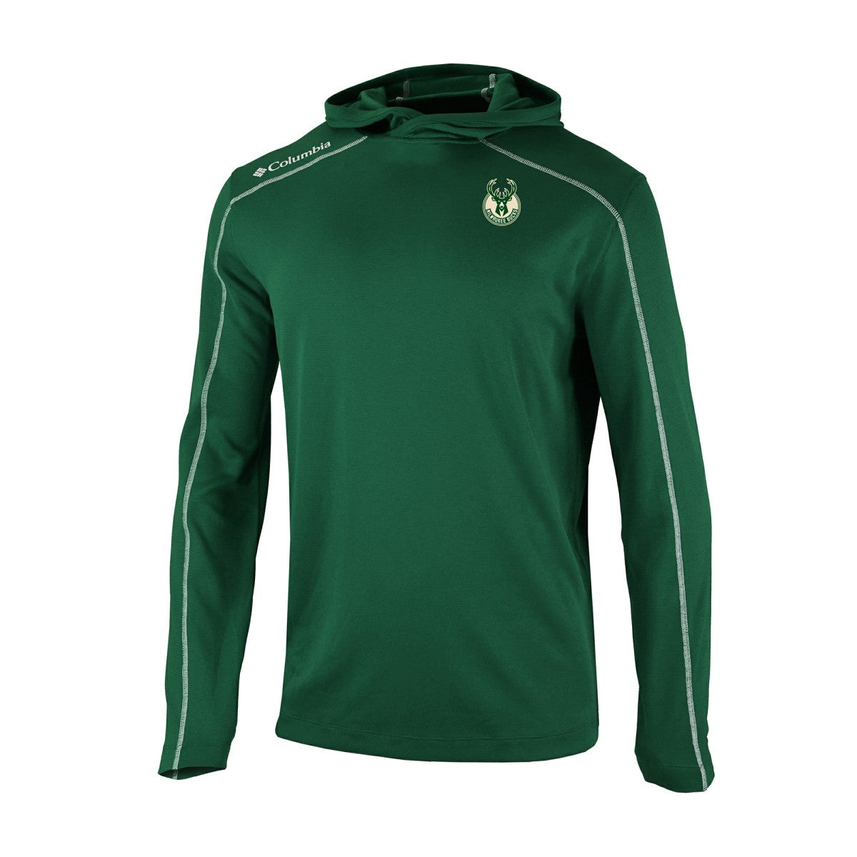 Milwaukee Bucks Omni-Wick Shotgun Pullover Hoodie Hunter Green - Columbia