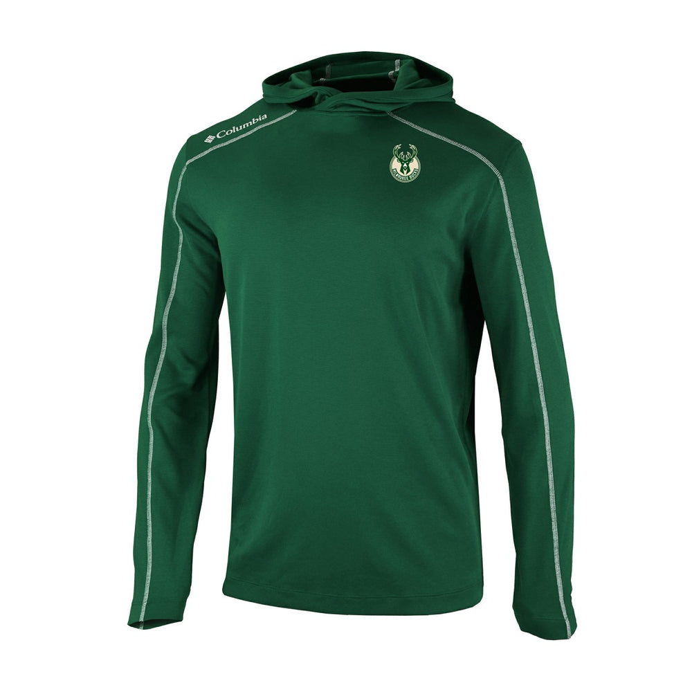 Milwaukee Bucks Omni-Wick Shotgun Pullover Hoodie Hunter Green - Columbia