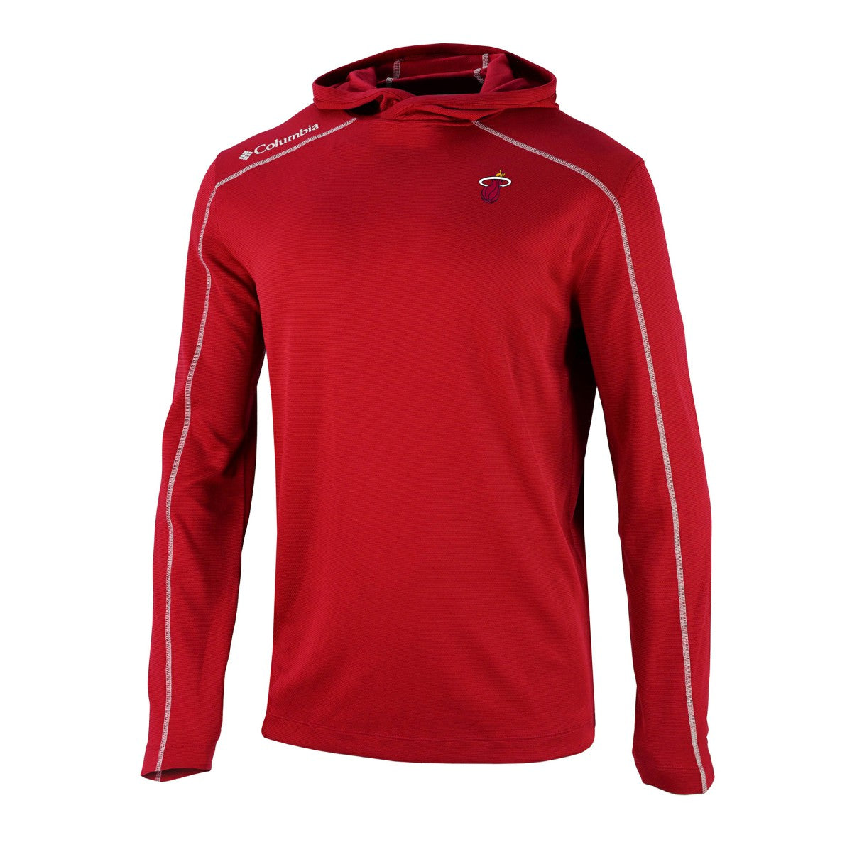 Miami Heat Omni-Wick Shotgun Pullover Hoodie Red - Columbia