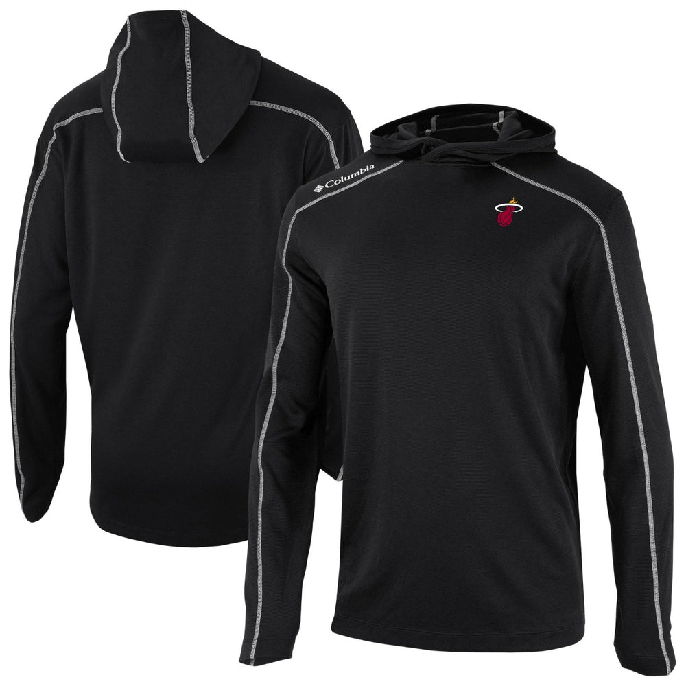 Miami Heat Omni-Wick Shotgun Pullover Hoodie Black - Columbia