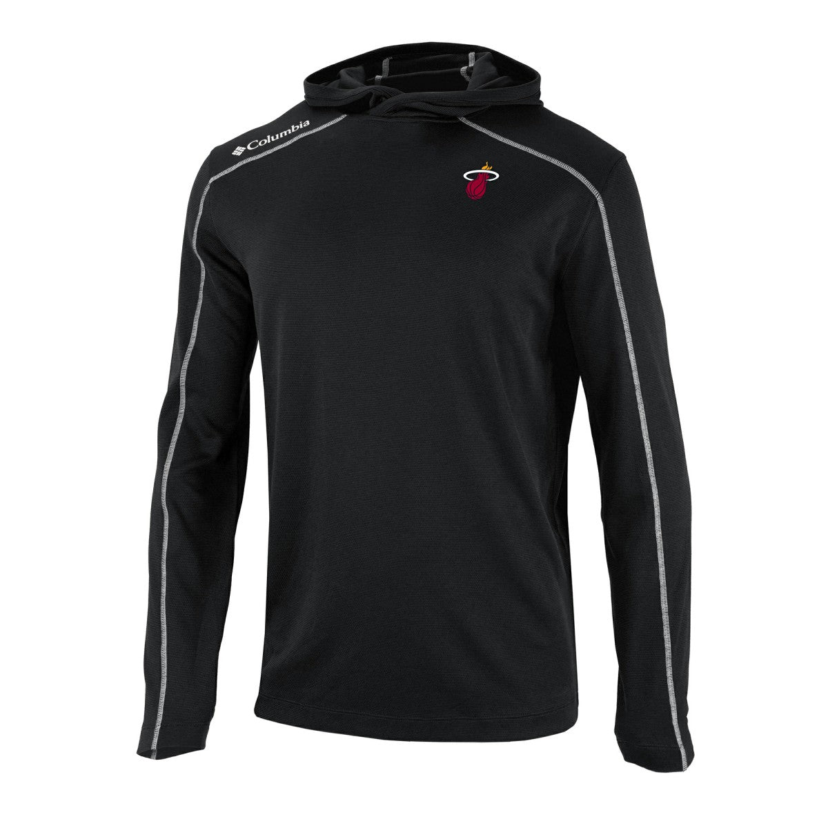Miami Heat Omni-Wick Shotgun Pullover Hoodie Black - Columbia