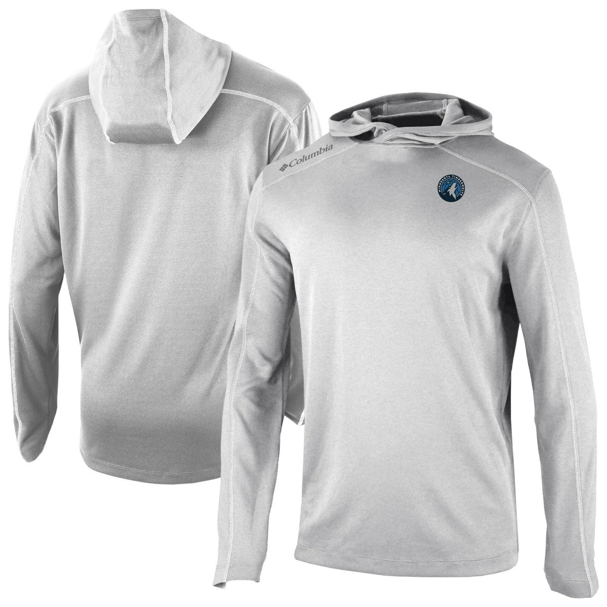 Minnesota Timberwolves Omni-Wick Shotgun Pullover Hoodie Gray - Columbia