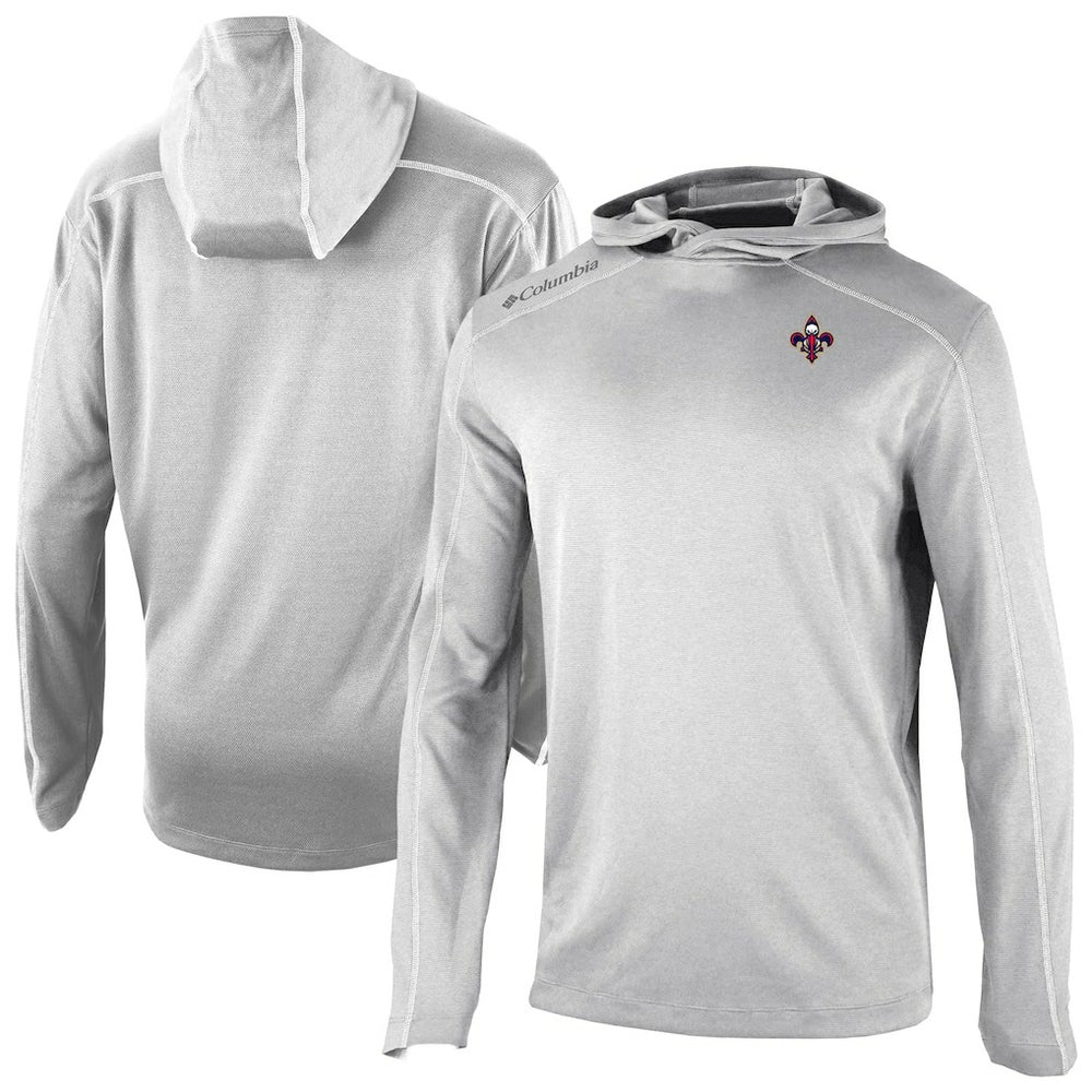 New Orleans Pelicans Omni-Wick Shotgun Pullover Hoodie Gray - Columbia