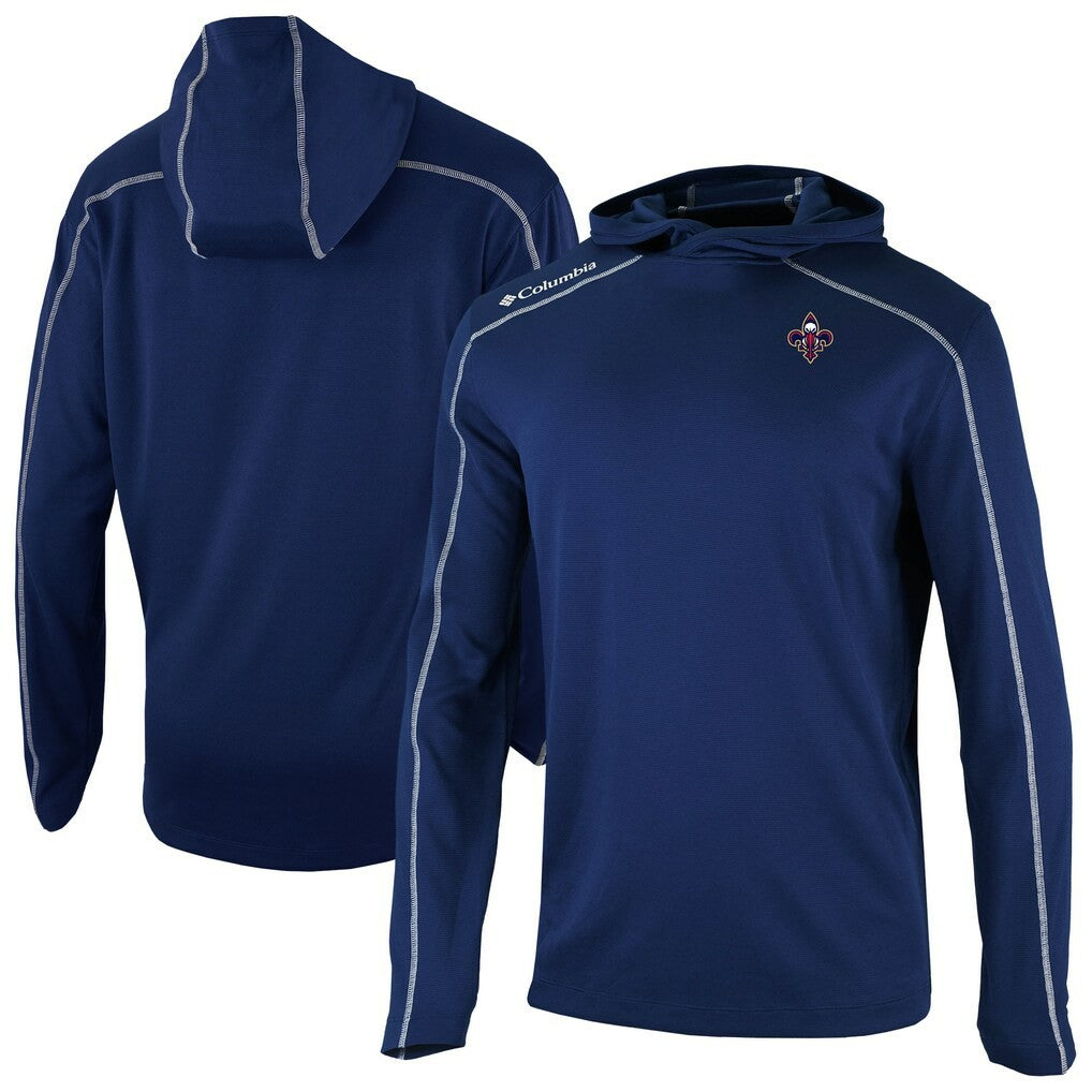 New Orleans Pelicans Omni-Wick Shotgun Pullover Hoodie Navy - Columbia