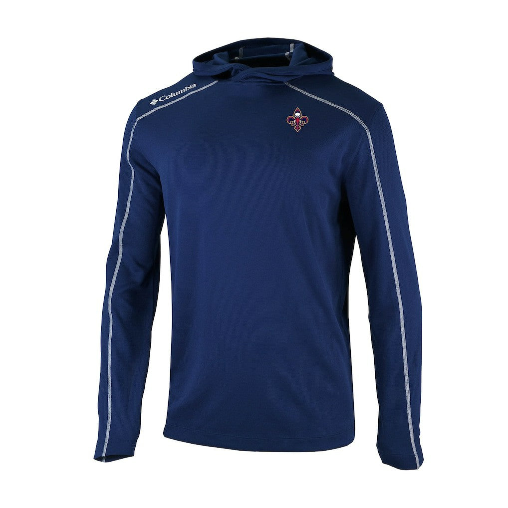 New Orleans Pelicans Omni-Wick Shotgun Pullover Hoodie Navy - Columbia