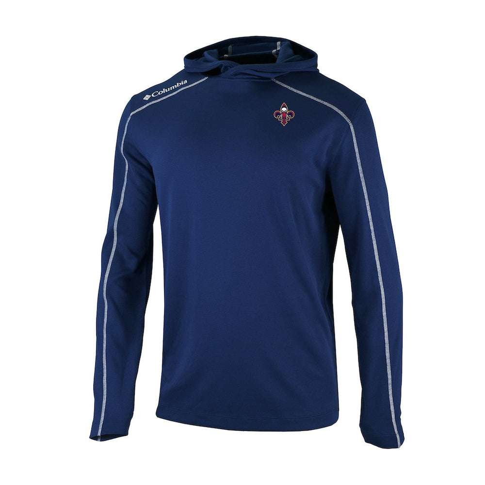 New Orleans Pelicans Omni-Wick Shotgun Pullover Hoodie Navy - Columbia
