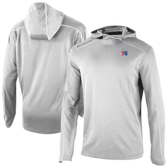 Philadelphia 76ers Omni-Wick Shotgun Pullover Hoodie Gray - Columbia