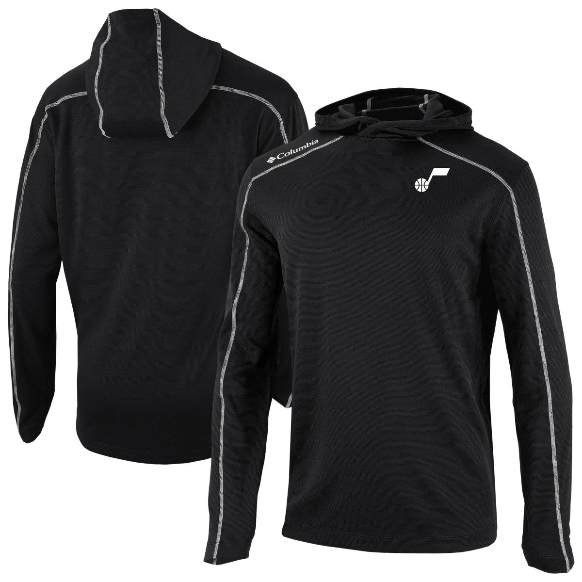 Utah Jazz Omni-Wick Shotgun Pullover Hoodie Black - Columbia