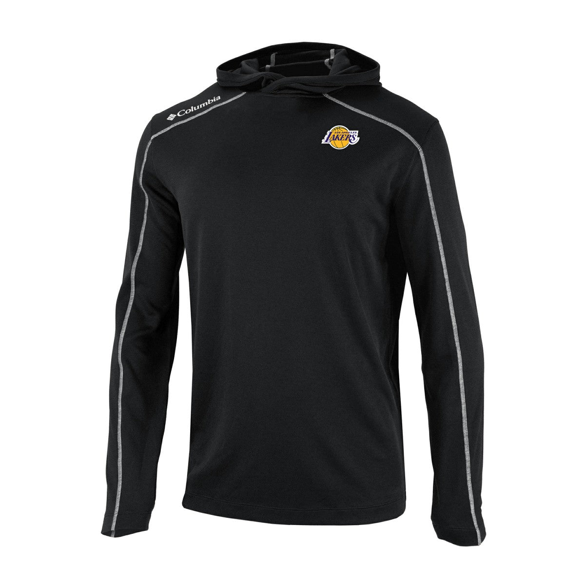 Los Angeles Lakers Omni-Wick Shotgun Pullover Hoodie Black - Columbia