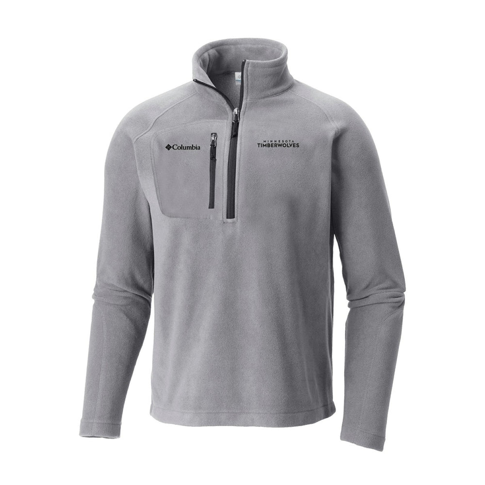 Minnesota Timberwolves Fast Trek III Half-Zip Fleece Pullover Gray - Columbia