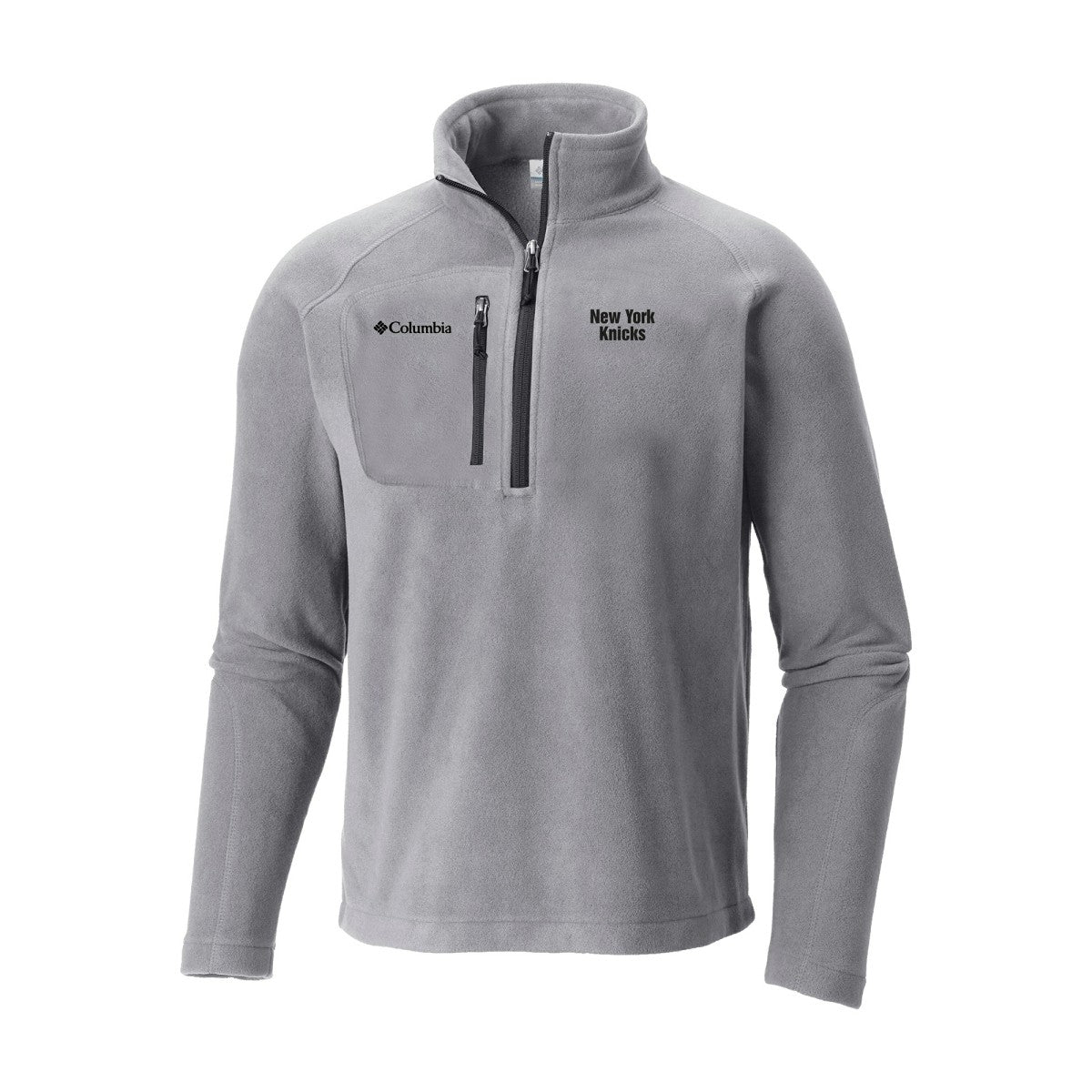 New York Knicks Fast Trek III Half-Zip Fleece Pullover Gray - Columbia