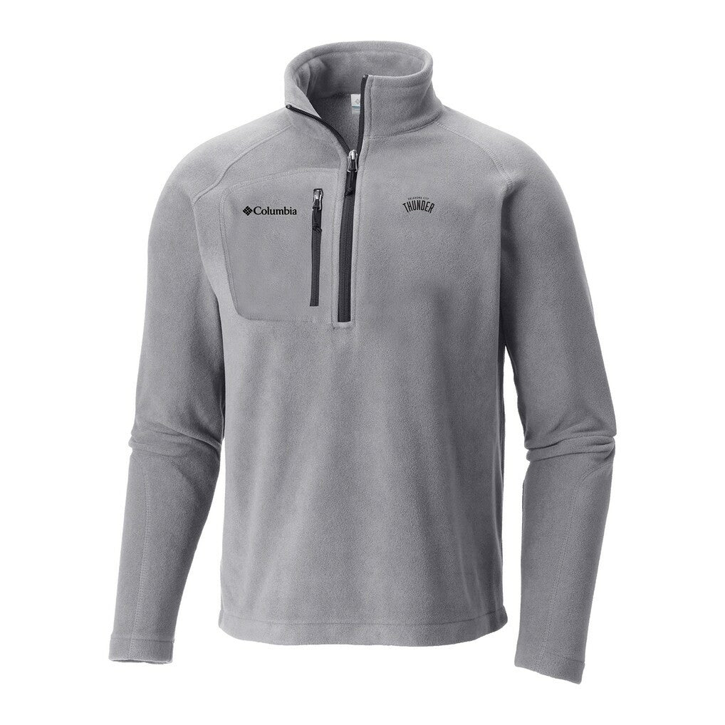 Oklahoma City Thunder Fast Trek III Half-Zip Fleece Pullover Gray - Columbia