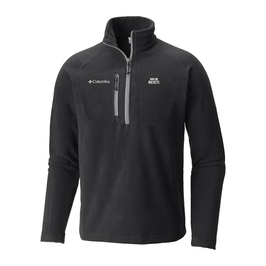 Houston Rockets Fast Trek III Half-Zip Fleece Pullover Black - Columbia