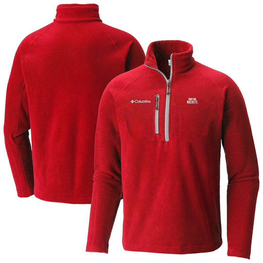 Houston Rockets Fast Trek III Half-Zip Fleece Pullover Red - Columbia