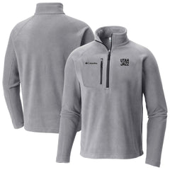 Utah Jazz Fast Trek III Half-Zip Fleece Pullover Gray - Columbia