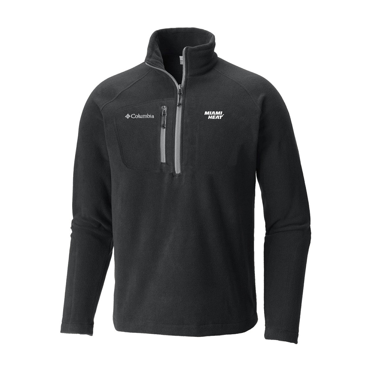 Miami Heat Fast Trek III Half-Zip Fleece Pullover Black - Columbia