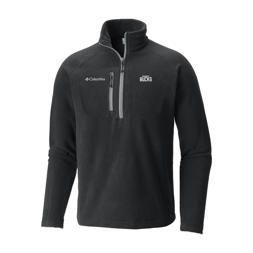 Milwaukee Bucks Fast Trek III Half-Zip Fleece Pullover Black - Columbia