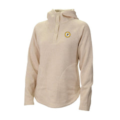 Indiana Pacers Women's Sweater Weather Quarter-Snap Hoodie Cream - Columbia outlet