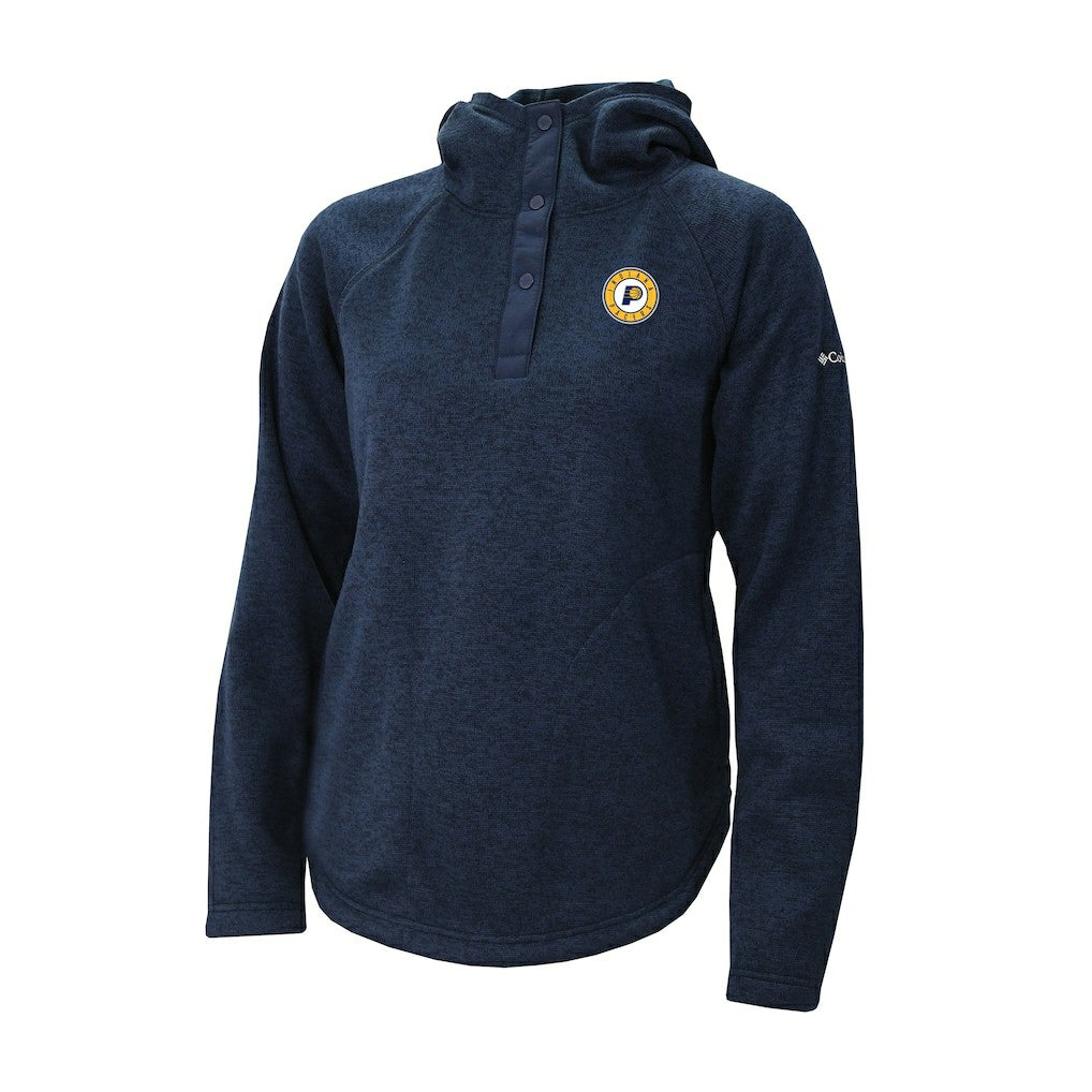Indiana Pacers Women's Sweater Weather Quarter-Snap Hoodie Navy - Columbia