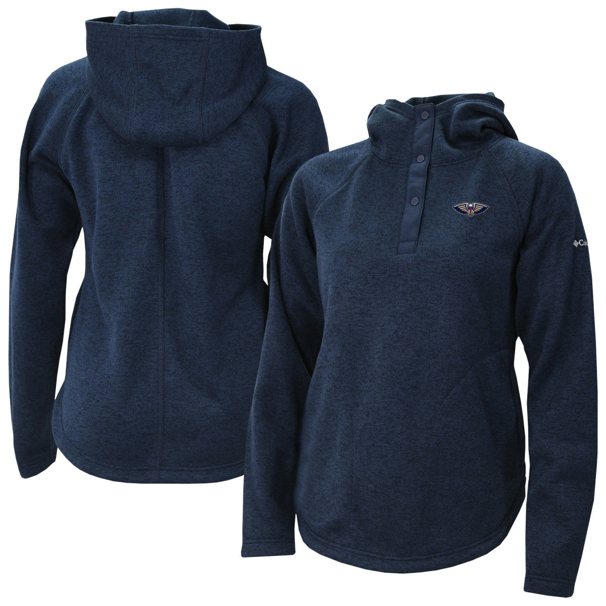 New Orleans Pelicans Women's Sweater Weather Quarter-Snap Hoodie Navy - Columbia outlet
