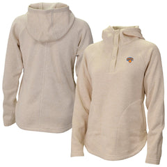 New York Knicks Women's Sweater Weather Quarter-Snap Hoodie Cream - Columbia