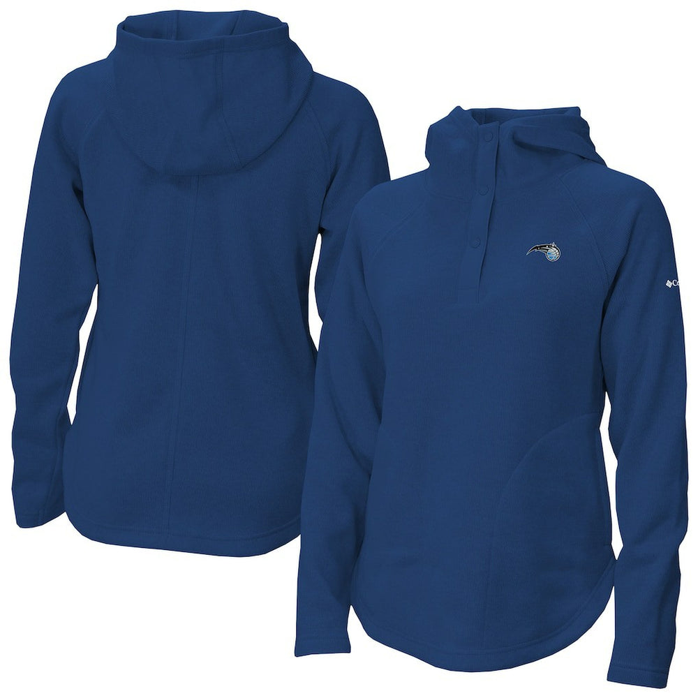 Orlando Magic Women's Sweater Weather Quarter-Snap Hoodie Blue - Columbia