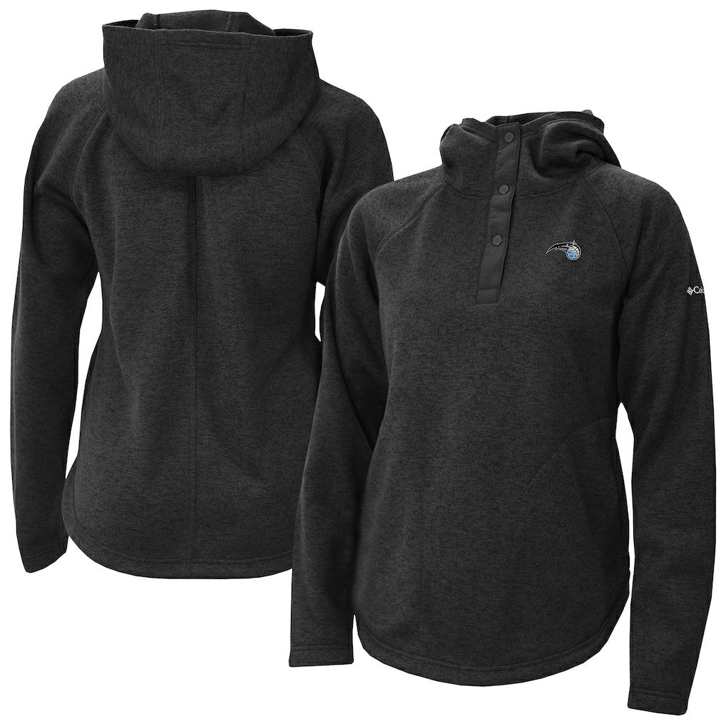 Orlando Magic Women's Sweater Weather Quarter-Snap Hoodie Black - Columbia