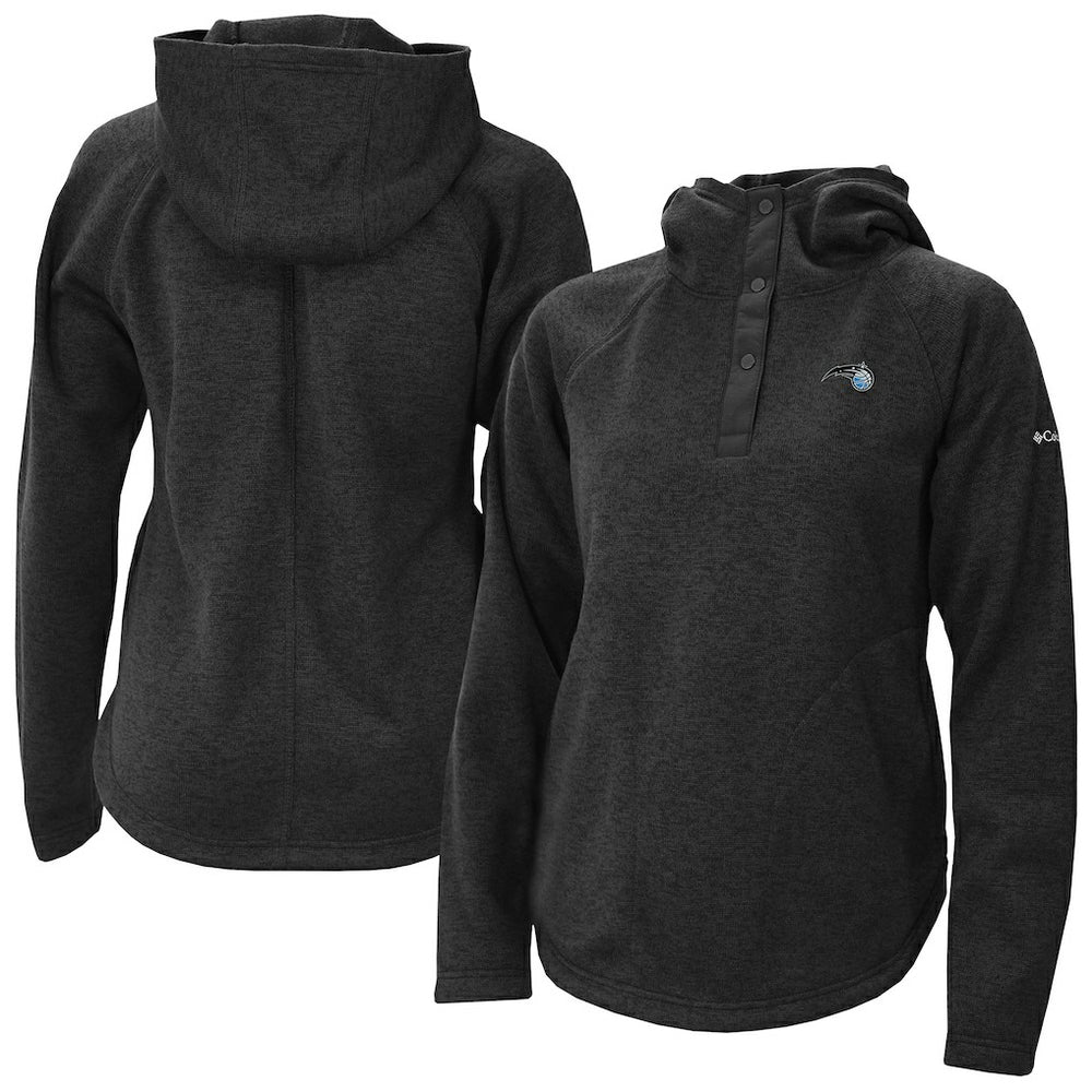 Orlando Magic Women's Sweater Weather Quarter-Snap Hoodie Black - Columbia