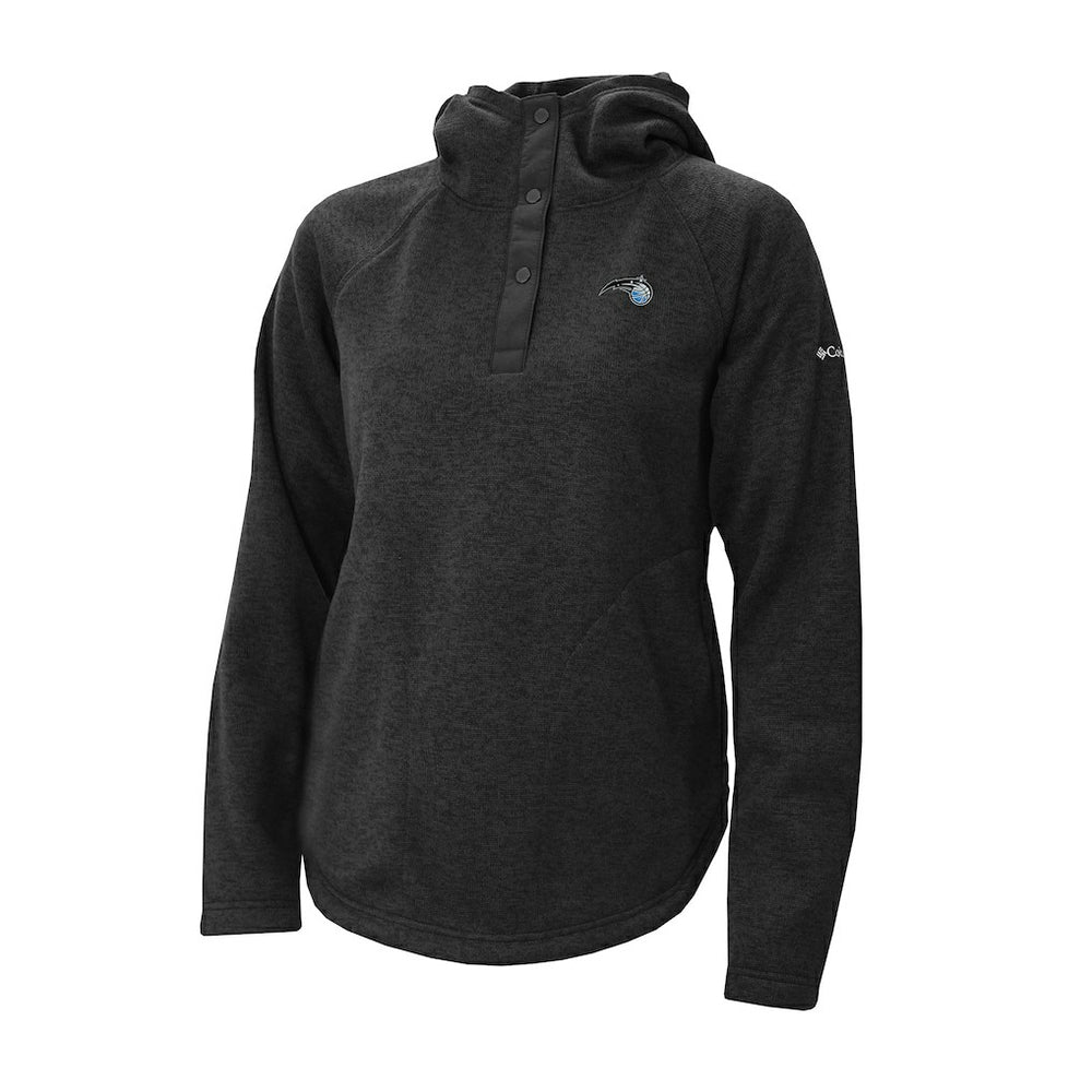 Orlando Magic Women's Sweater Weather Quarter-Snap Hoodie Black - Columbia