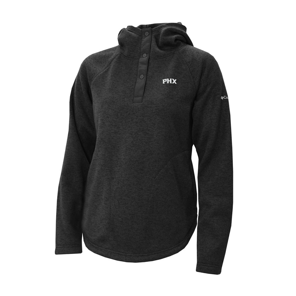 Phoenix Suns Women's Sweater Weather Quarter-Snap Hoodie Black - Columbia