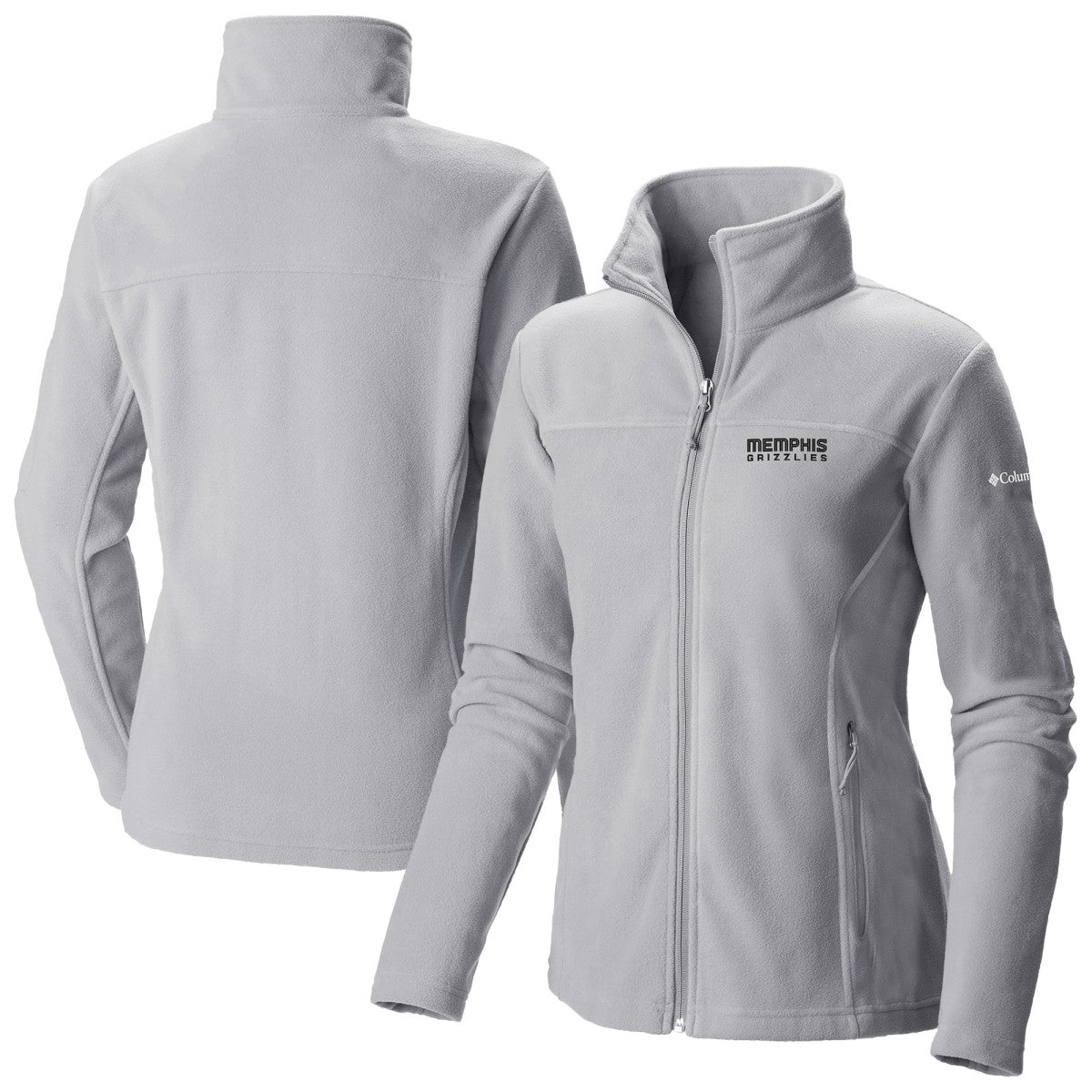 Memphis Grizzlies Women's Give & Go II Fleece Full-Zip Jacket Gray - Columbia