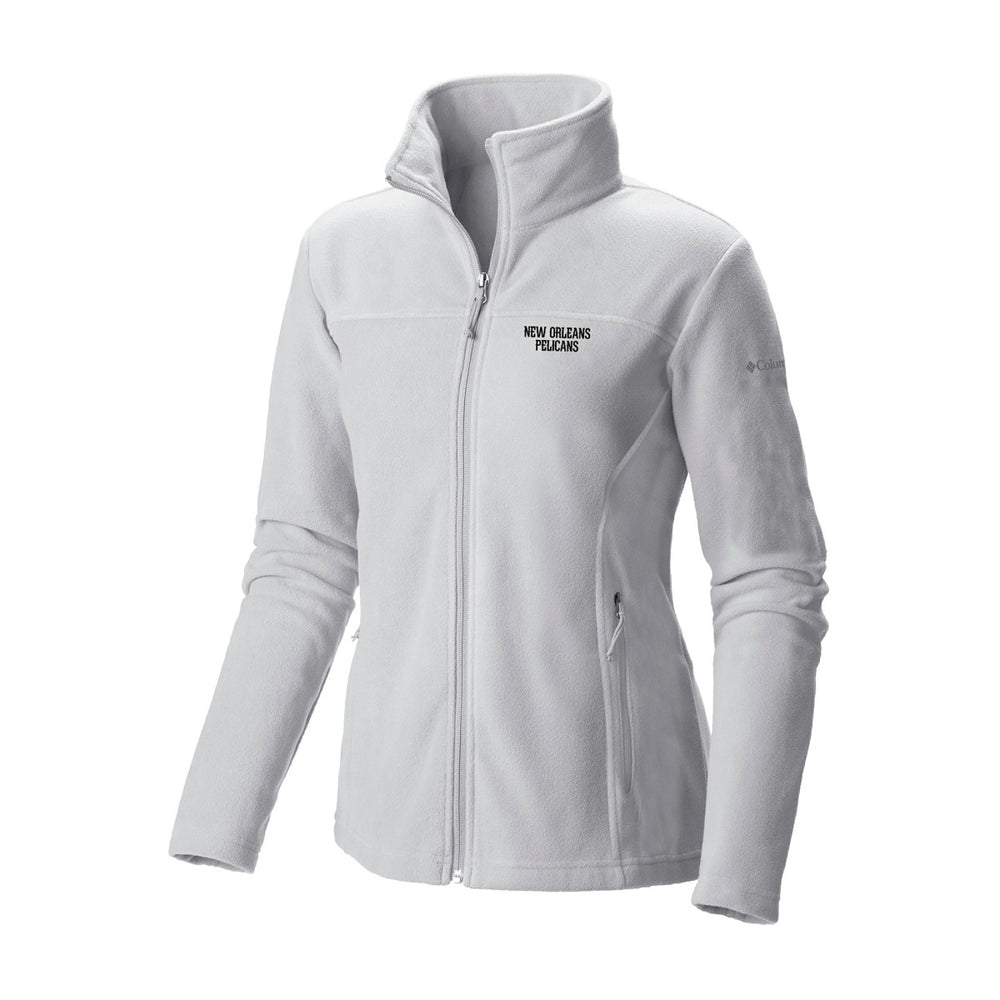 New Orleans Pelicans Women's Give & Go II Fleece Full-Zip Jacket White - Columbia
