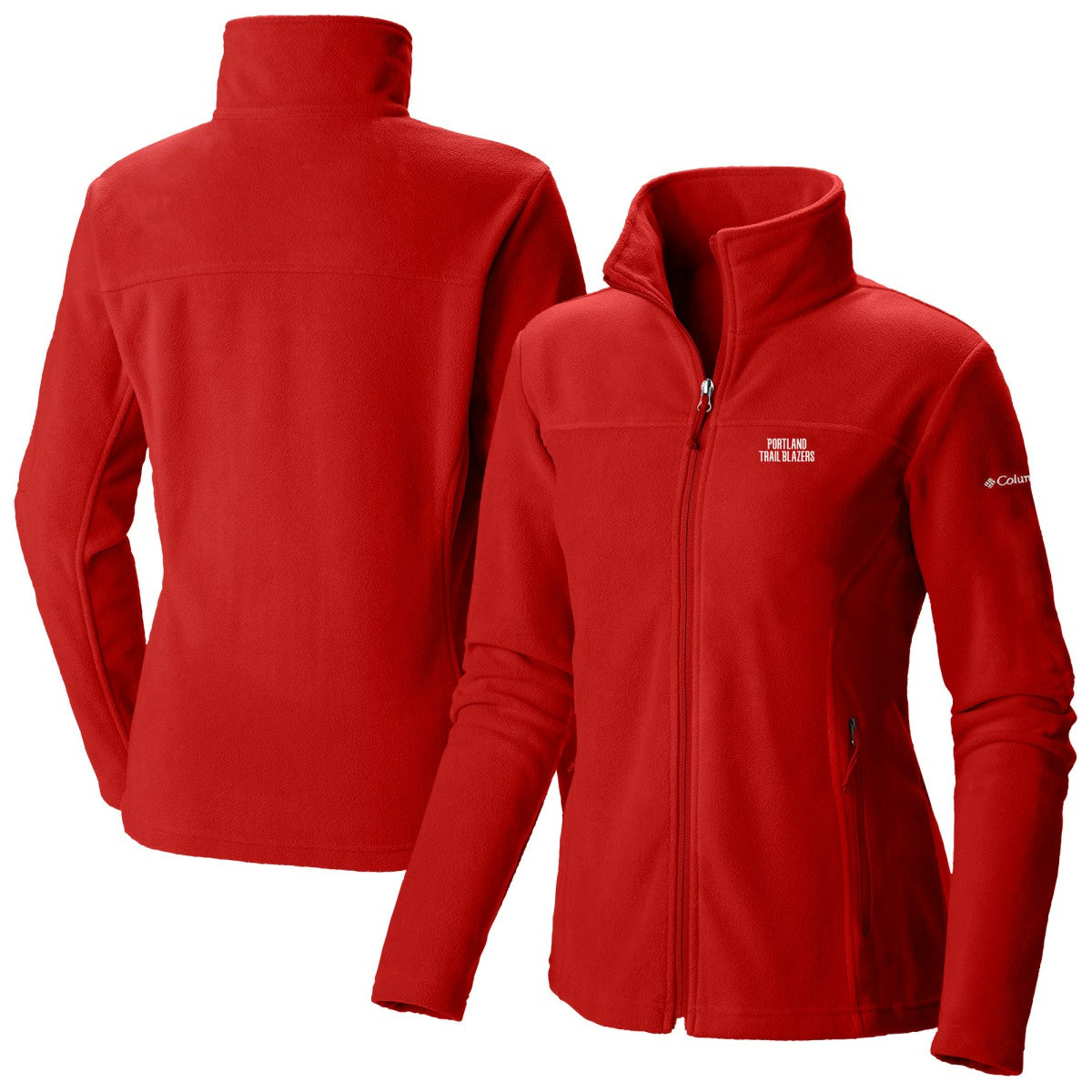 Portland Trail Blazers Women's Give & Go II Fleece Full-Zip Jacket Red - Columbia
