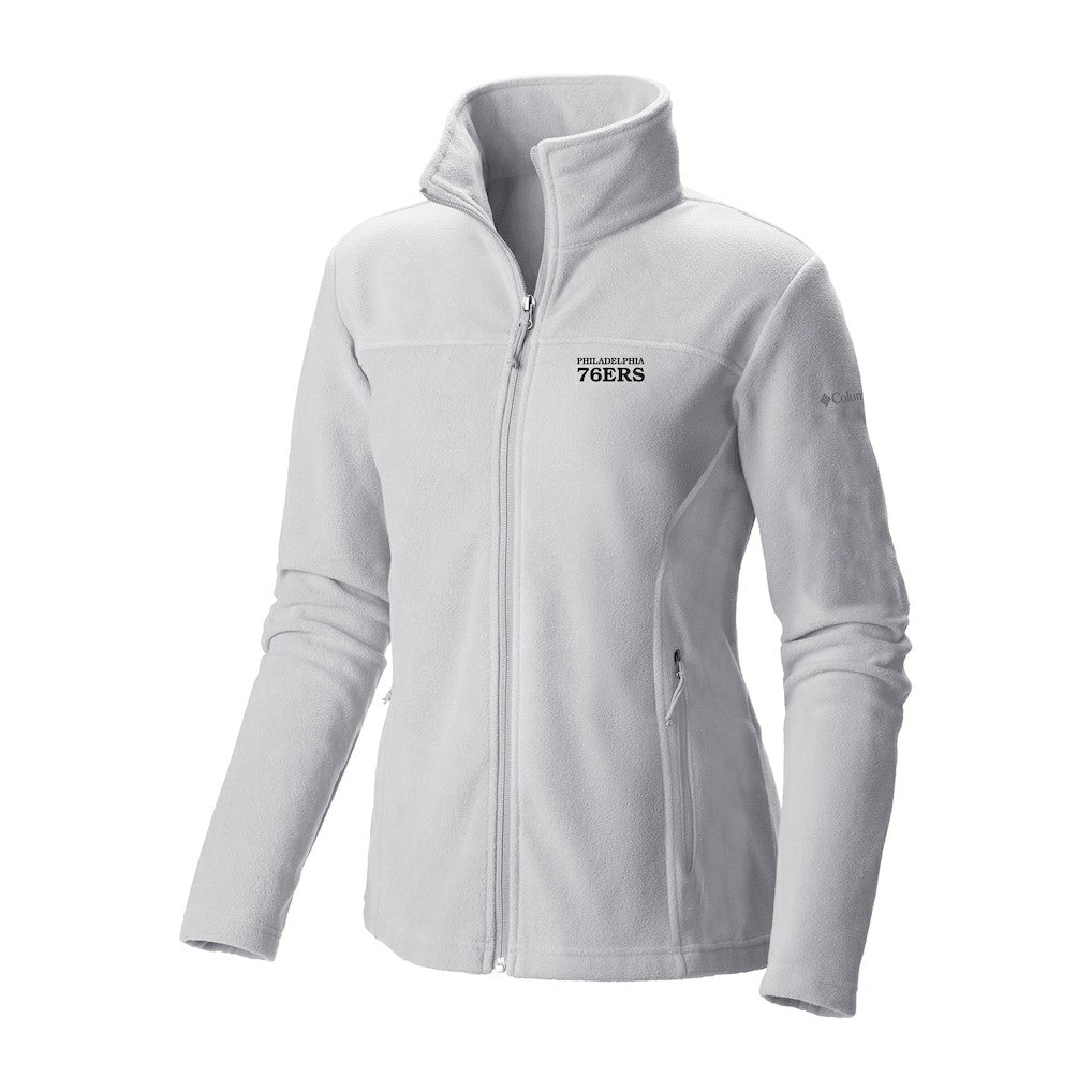 Philadelphia 76ers Women's Give & Go II Fleece Full-Zip Jacket White - Columbia
