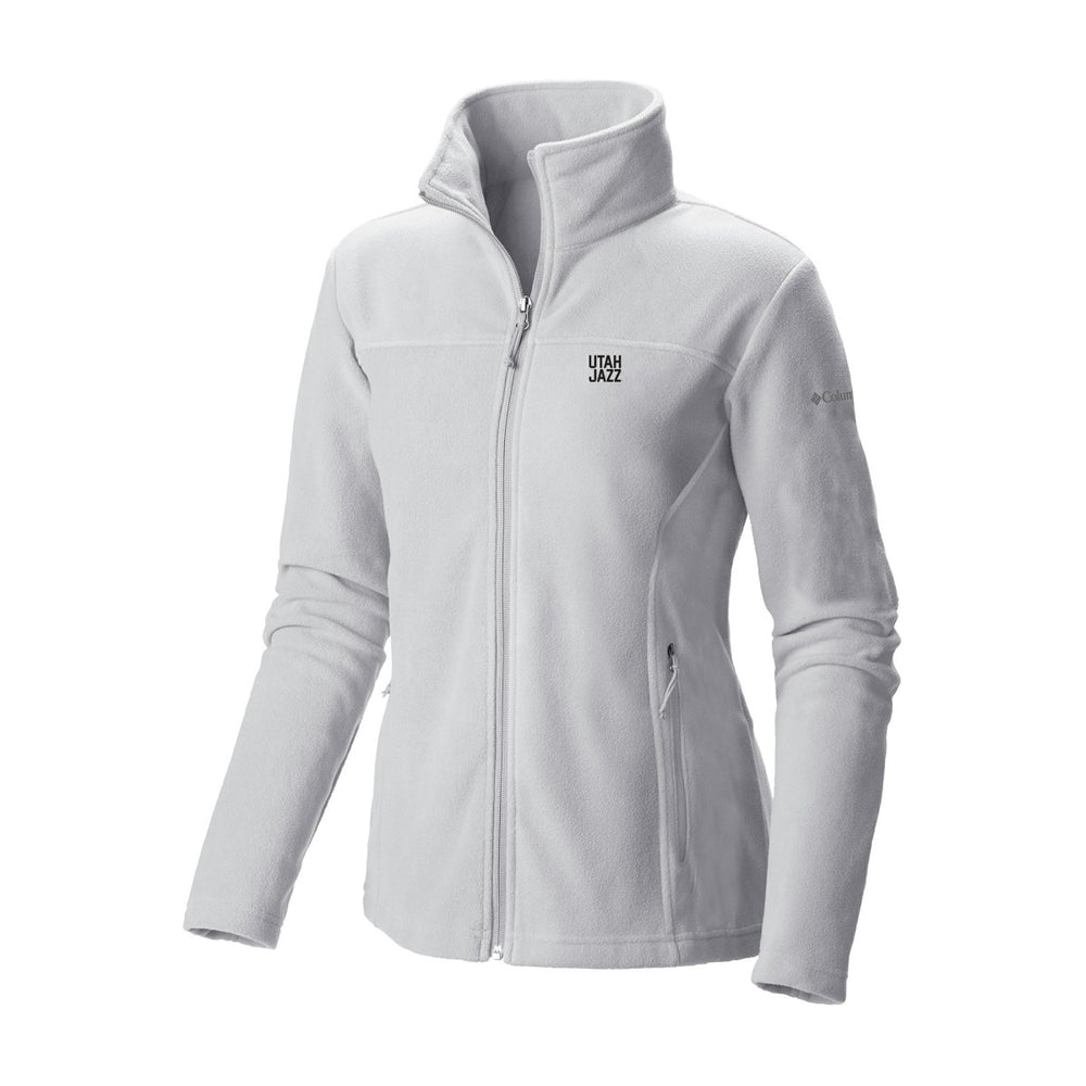 Utah Jazz Women's Give & Go II Fleece Full-Zip Jacket White - Columbia