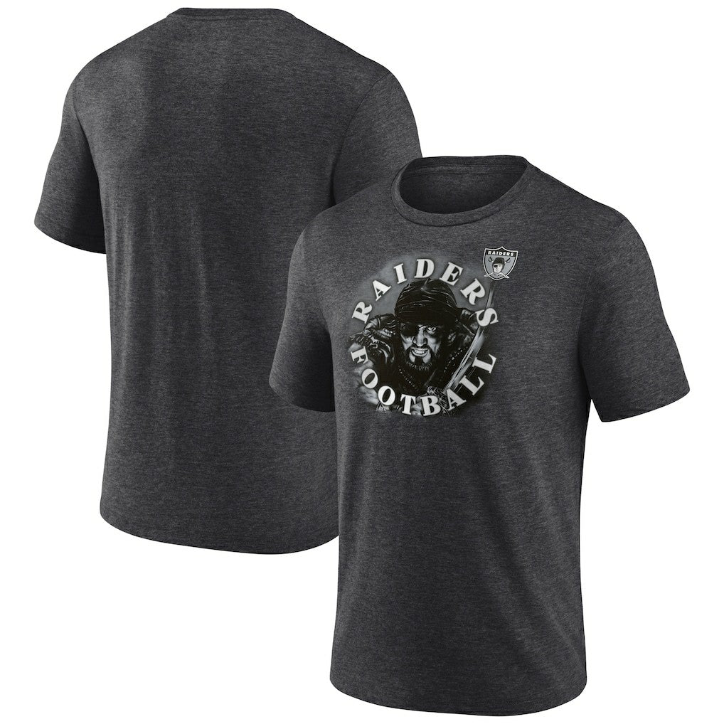Las Vegas Raiders Sporting Chance Tri-Blend T-Shirt - Charcoal T-shirts
