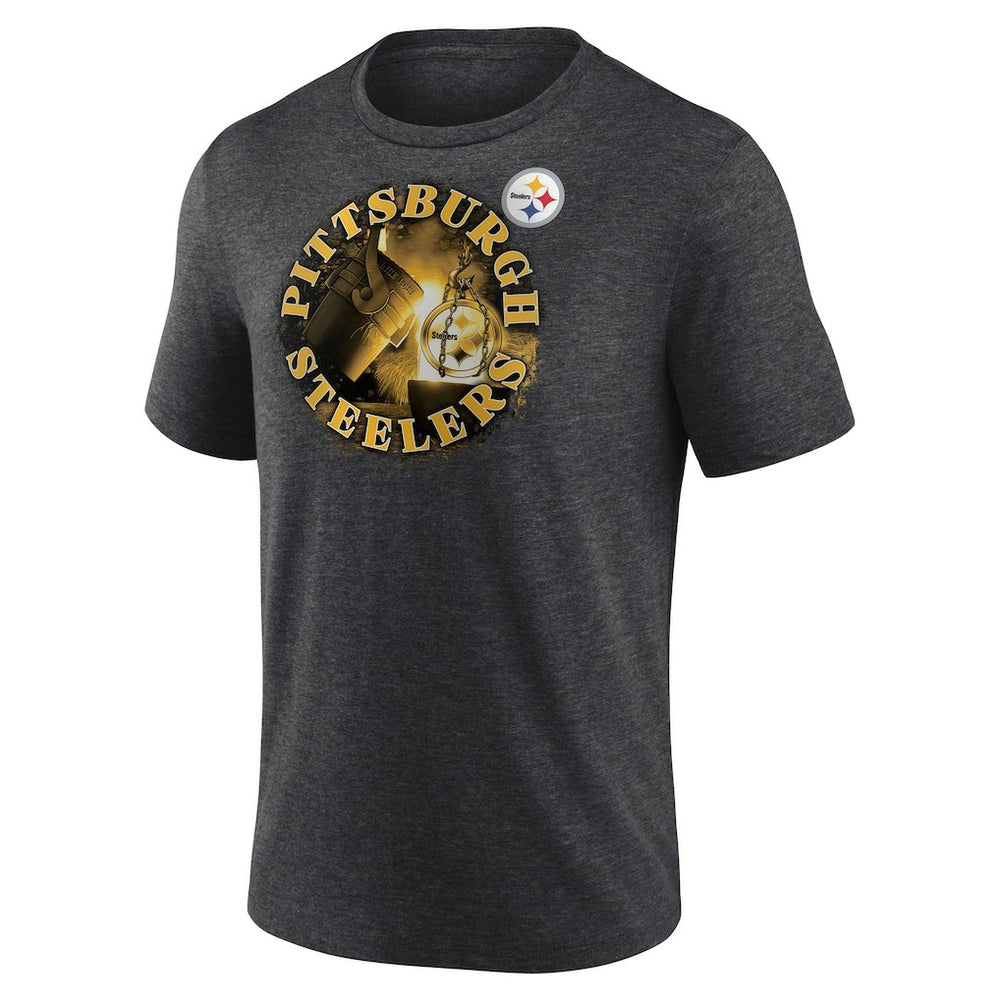 Pittsburgh Steelers Sporting Chance Tri-Blend T-Shirt - Charcoal T-shirts